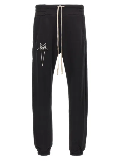RICK OWENS JOGGERS CHAMPION X RICK OWENS PANTS BLACK