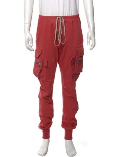 Pre-owned Rick Owens Joggers In Red