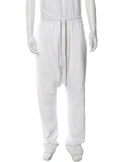 Pre-owned Rick Owens Joggers In White