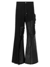 Rick Owens Casual Trousers With Frayed Detailing And Pockets In Black
