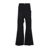 Rick Owens Casual Trousers With Frayed Detailing And Pockets In Black