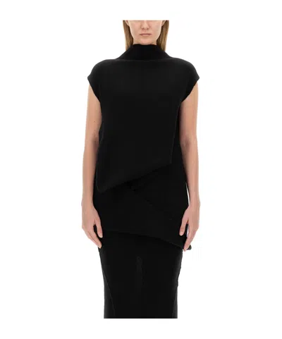 RICK OWENS JUMBO BABEL RIBBED-KNIT VEST