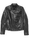 Rick Owens Bauhaus Stooges Leather Jacket In Black