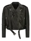 Rick Owens Jumbo Bauhaus Stooges Biker Jacket In Black
