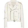 Rick Owens Jumbo Bauhaus Stooges Crop Leather Jacket In Multi