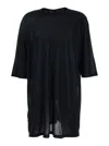 Rick Owens Oversized Short Sleeve T-shirt In Black