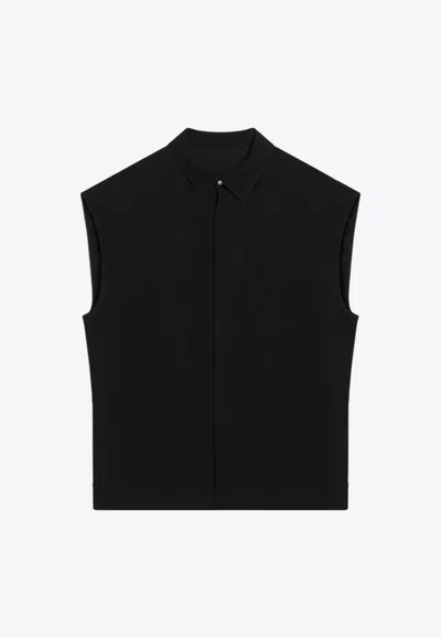 Rick Owens Jumbo Boxy-fit Vest In Black