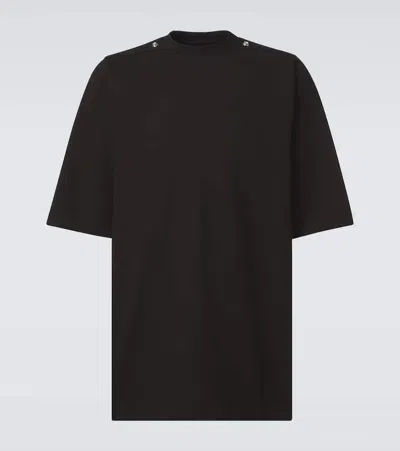 Rick Owens Jumbo Cotton Jersey T-shirt In Black