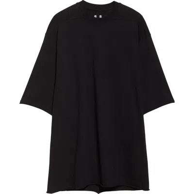 Rick Owens Jumbo Cotton Jersey T-shirt In Black