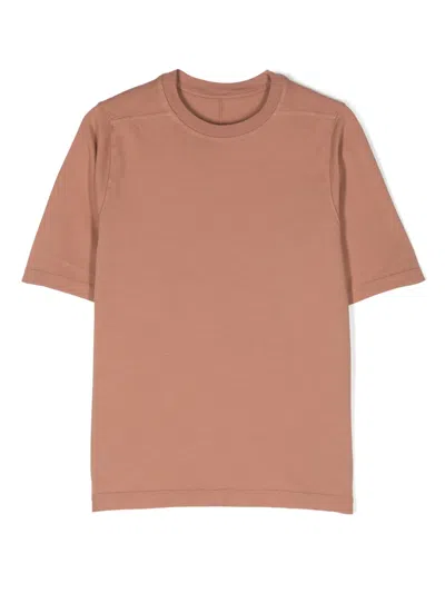Rick Owens Kids' Jumbo Cotton T-shirt In Pink