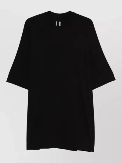 Rick Owens Jumbo Crew Neck Oversized Short Sleeve T-shirt In Black
