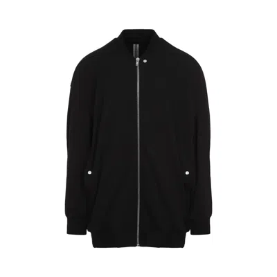 RICK OWENS JUMBO FLIGHT BLACK COTTON SWEATSHIRT