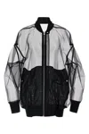 Rick Owens Jumbo Flight Casual Jackets And Parka Black In Black
