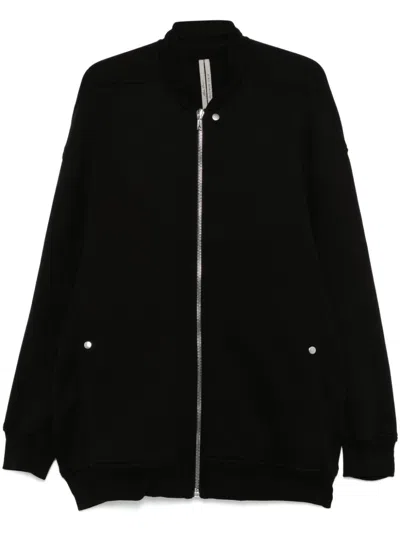 Rick Owens Jumbo Flight Bomber Jacket In Black