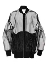 Rick Owens Jumbo Flight Casual Jackets And Parka Black In Black