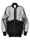 Rick Owens Jumbo Flight Casual Jackets And Parka Black In Black