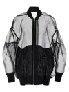 Rick Owens Jumbo Flight Casual Jackets And Parka Black In Black