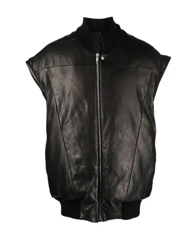 Rick Owens Jumbo Flight Gilet In Black