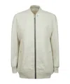 Rick Owens Jumbo Flight Zipped Jacket In White
