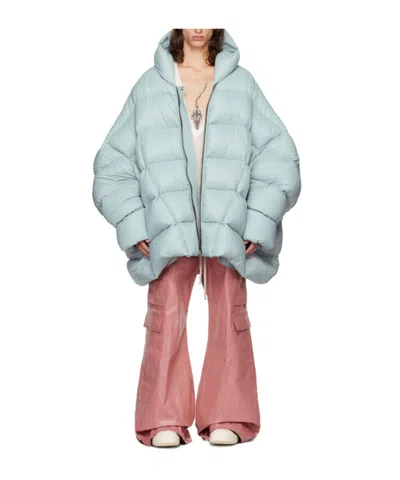 Rick Owens Jumbo Hooded Peter Coat In Green