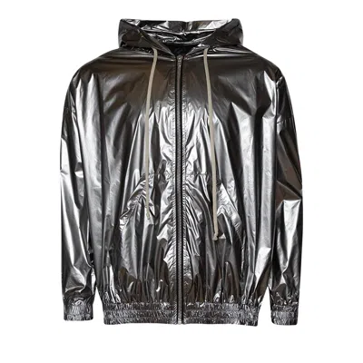 Pre-owned Rick Owens Jumbo Jason's Hoodie 'silver' | Men's Size M