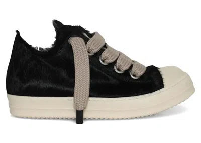 Pre-owned Rick Owens Jumbo Laced Low (women's) Sneakers In Black/milk In Multi
