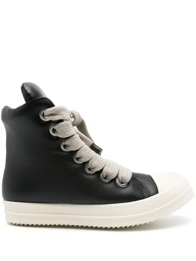 Rick Owens Jumbo-laced Sneakers In Black