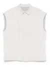 Rick Owens Jumbo-leam Jacket In Beige