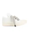 Rick Owens Hollywood Jumbo Laced Puffer Low Sneakers In White