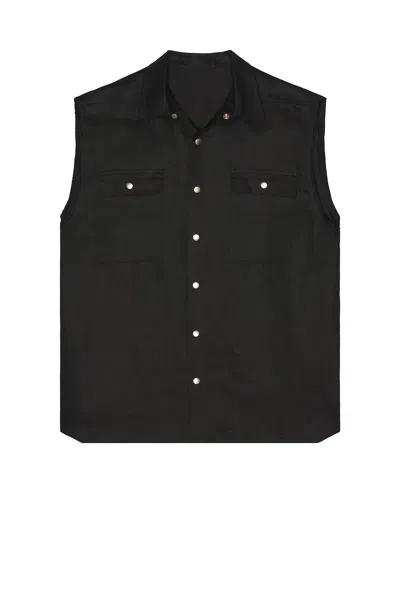 Rick Owens Jumbo Outershirt In Black