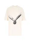 Rick Owens Relaxed Fit Graphic Print T-shirt With Nude Background