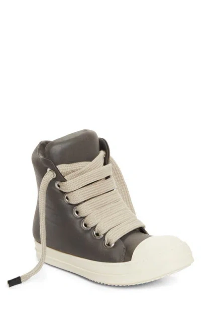 Rick Owens Jumbo Padded Hi-top Sneakers In 7811 Dark Dust/milk/milk