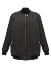 Rick Owens Bomber With Zip In Black
