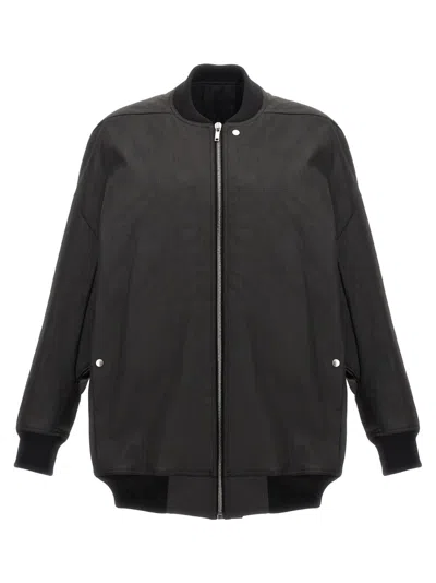 Rick Owens Bomber With Zip In Black