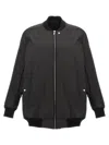 Rick Owens Bomber With Zip In Black