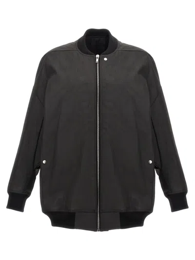 Rick Owens 'jumbo Peter Flight' Jacket In Black