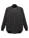 Rick Owens Bomber With Zip In Black