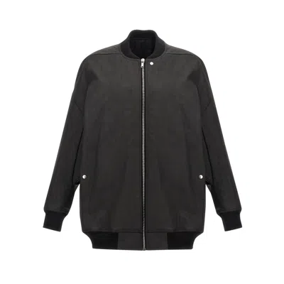 Rick Owens Jumbo Peter Flight Jacket In Black