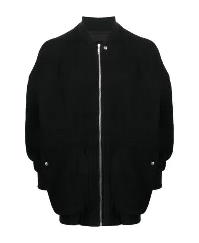 Rick Owens Jumbo Peter Flight Jacket In Black