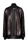 Rick Owens Peter Sequin-embellished Bomber Jacket In Black