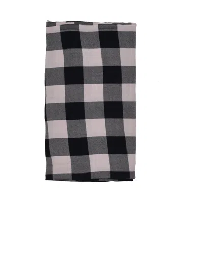Rick Owens Jumbo Plaid 190 X85 In Black