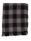 Rick Owens Jumbo Plaid 190x85 In Brown