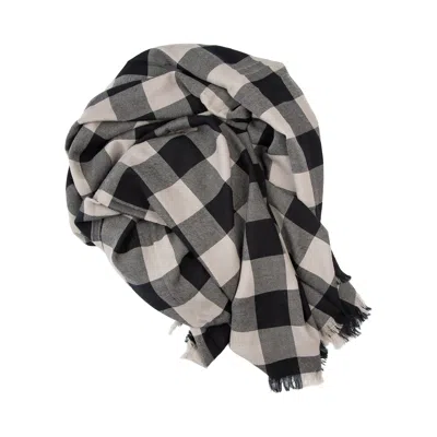 Pre-owned Rick Owens Jumbo Plaid Scarf 'black' | Men's Size Onesize