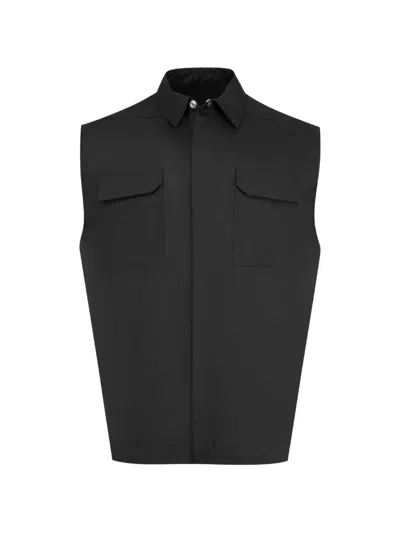 Rick Owens Jumbo Pocket Overshirt In Black