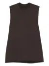 Rick Owens Concordians Jumbo Sleeveless T In Brown