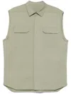 Rick Owens Off-white Hollywood Jumbo Sl Overshirt In 绿色