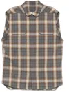Rick Owens Jumbo Sleeveless Shirt Jacket In Grey