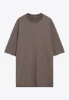 Rick Owens Jumbo Short-sleeved T-shirt In Gray