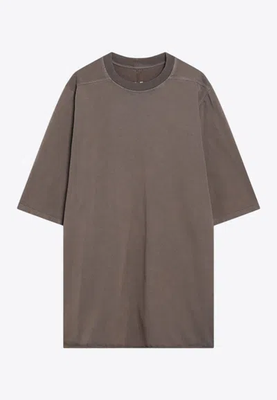 Rick Owens Jumbo Short-sleeved T-shirt In Gray