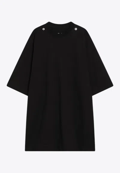 Rick Owens Jumbo Short-sleeved T-shirt With Studs In Black